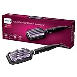 Philips StyleCare Essential Glättbürste BHH880/00 Extra großer Bürstenbereich, ThermoProtect-Technologie, Turmalin-Keramikbeschichtung